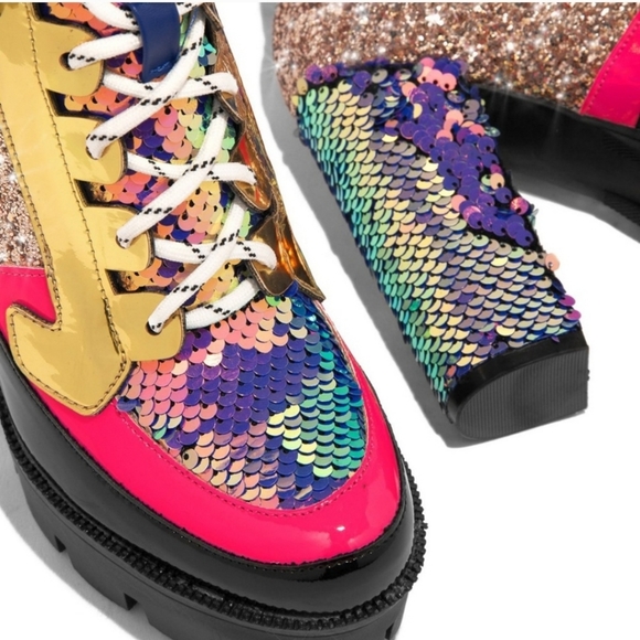 Cape Robbin Chunky Sole Luminous Mermaid Boots - Picture 5 of 15